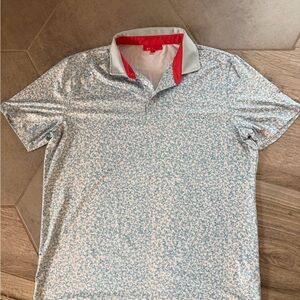 Redvanly Gray and Blue Polo Shirt